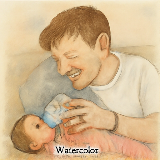 Watercolor style sample